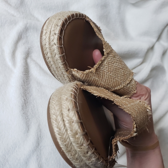 Universal Thread Sonya Espadrille slide sandals womens size 10 summer beach flat - Picture 7 of 8